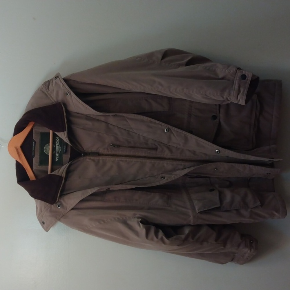 Weatherproof Tan Microfiber Fall/Winter Coat (Lar… - image 2